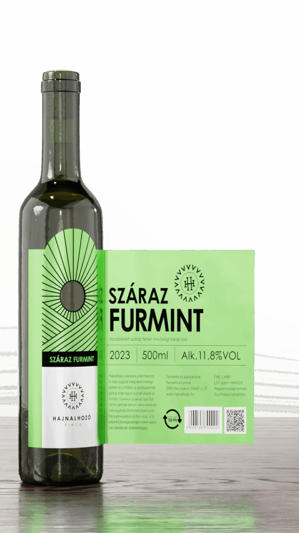 0.5l--HSZF23-LKNP-Szaraz_Furmint Hordóérlelt Száraz Furmint 2023
